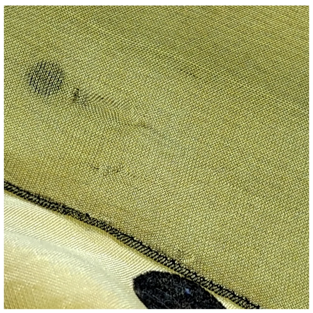 Polka Dot Sheer Scarf - Yellow & Black